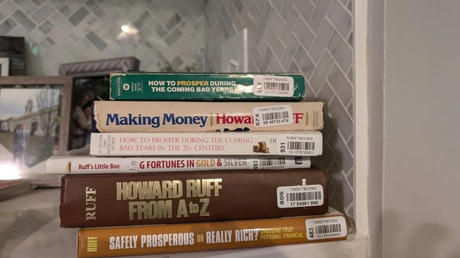 A stack of personal finance and estate planning books